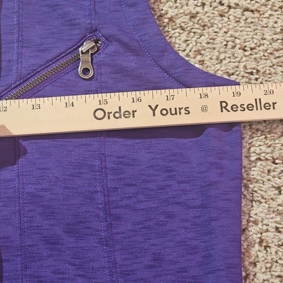 Sims Snowboarding Vest Large Purple Hooded Fleece Ski - Picture 6 of 10